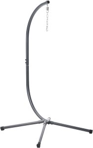 Beliani Fotel wiszący ze stojakiem MALCESINE Metal Naturalny 6