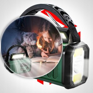 ZAM Radio survivalowe solarne dynamo Powerbank 10000mAh Latarka 3w1 turystyczne 3