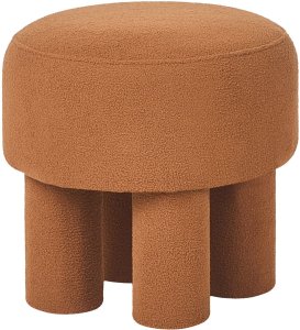 Cup&You Stołek CANBY Boucle Pomarańczowy 4