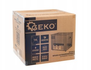 Geko Myjka Ultradźwiękowa 250W 10L (1) 7
