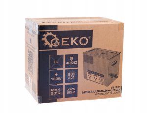 Geko Myjka Ultradźwiękowa 180W 6L (1) 8