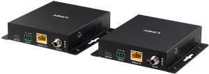 System przekazu sygnału AV Lindy 100m Cat.6A Type C 4K60 Video and Data HDBaseT 3.0 Extender 3