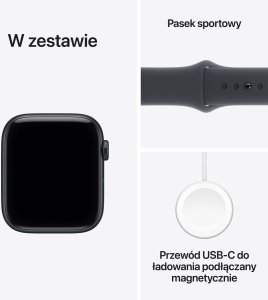 Smartwatch Apple Watch SE 3 GPS 40mm Midnight Alu Sport S/M Granatowy (MEH94RK/A) 8
