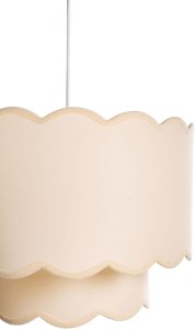 Lampa wisząca Beliani Mecumbura Metal Biały/ beżowy 8