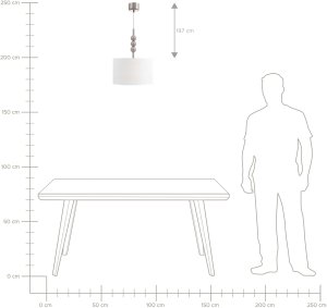 Lampa wisząca Beliani LOKY Metal Beżowy 11