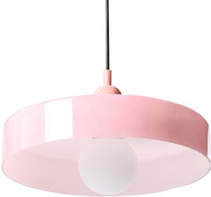 Lampa wisząca Beliani PAALA Szkło Różowy 6