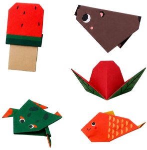 Lean Kolorowy Zeszyt z Origami Dla Dzieci Zwierzęta Poziomy Trudności 30 Arkuszy EDUKAMP 3