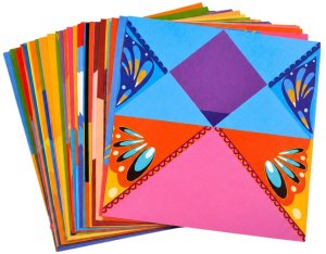 Lean Zestaw Do Origami Papier Kolorowy Książeczka Instruktażowa 100 Arkuszy Edukamp 3