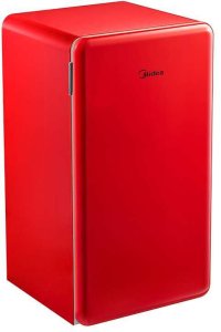 Lodówka Midea Refrigerator MDRD142SLE32 Energy efficiency class E Free standing Larder Height 83.5 cm Fridge net capacity 93 L 41 dB Red 2