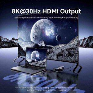 HUB USB Vention Vention USB-C 6w1 | 8K@30Hz | 100W PD | LED 4