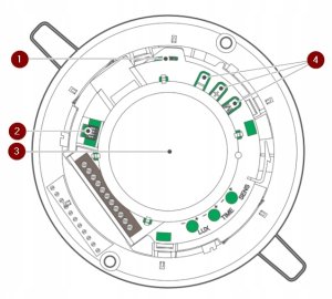 Satel SATEL Sufitowa czujka ruchu PIR SLIM-R-PIR 3