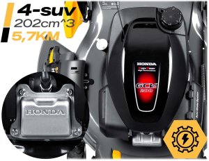 Kosiarka spalinowa Humberg Kosiarka spalinowa z napędem 51 cm 70 l Honda 202cc 5,7KM + olej Humberg HM-603 3