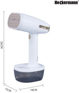 Parownica do ubrań Heckermann żelazko parowe 1800W 350ml LC206 Steamer z regulacją 4
