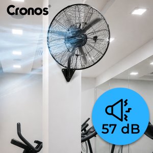 Termowentylator Cronos Wentylator ścienny z pilotem Cronos 50cm Czarny Wiatrak na ścianę cichy mocny 6