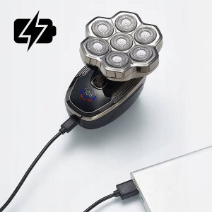 Zenwire Golarka Męska Maszynka Trymer do Golenia Głowy Włosów Nosa 7D Bezprzewodowa 8