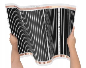 Mission Air Folia na podczerwień Black Silver sz. 50cm 160W/m² - 1mb 2