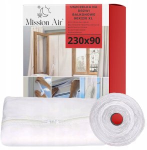 Mission Air Uszczelka okienna klimatyzatora na drzwi balkonowe 230x90cm Xl 3