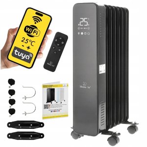 Grzejnik Mission Air Grzejnik olejowy OSLO 1500W Black WiFi 6