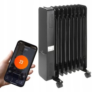 Grzejnik Mission Air Grzejnik olejowy OSLO 2000W Black WiFi 8