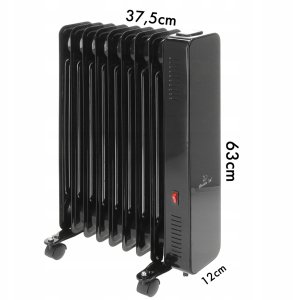 Grzejnik Mission Air Grzejnik olejowy OSLO 2000W Black WiFi 10