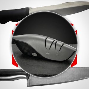 ZAM Elektrczna ostrzałka do noży ceramicznych stalowych diamentowa 6