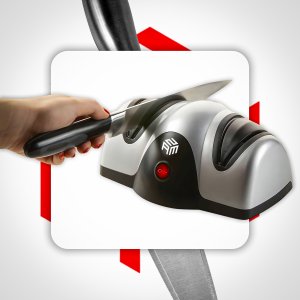 ZAM Elektrczna ostrzałka do noży podwójna osełka mocna 40W ostrzałka kuchenna 3