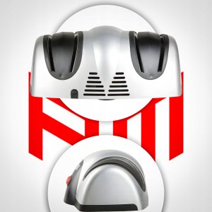 ZAM Elektrczna ostrzałka do noży podwójna osełka mocna 40W ostrzałka kuchenna 5