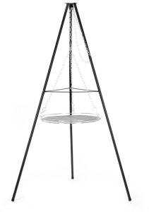 Springos Grill ogrodowy wiszący na stojaku z regulacją wysokości ruszt 50 cm Uniwersalny 9