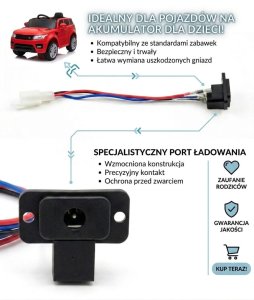 Kontext GNIAZDO ŁADOWANIA + WIĄZKA - DO POJAZDÓW NA AKUMULATOR/GNIAZDO-4 EDUKAMP 4