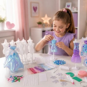 LeanToys Zestaw Do Szycia Sukienek Dla Lalek Mała Projektantka Mody DIY 143 el. 3