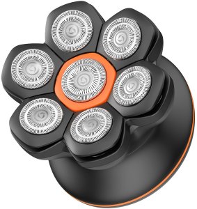 Enchen Golarka elektryczna do głowy i zarostu 7 głowic LED USB-C - czarna Golarka elektryczna do głowy i zarostu 7 głowic LED USB-C - czarna 2