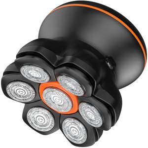 Enchen Golarka elektryczna do głowy i zarostu 7 głowic LED USB-C - czarna Golarka elektryczna do głowy i zarostu 7 głowic LED USB-C - czarna 3