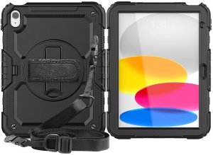 Etui na tablet SUPERO Etui pokrowiec na iPad 10.9'' 2022 z podstawką Solid360 - czarny Etui pokrowiec na iPad 10.9'' 2022 z podstawką Solid360 - czarny 5