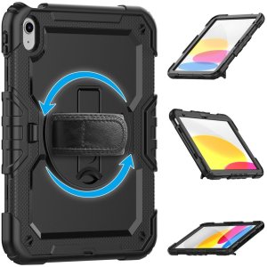 Etui na tablet SUPERO Etui pokrowiec na iPad 10.9'' 2022 z podstawką Solid360 - czarny Etui pokrowiec na iPad 10.9'' 2022 z podstawką Solid360 - czarny 6