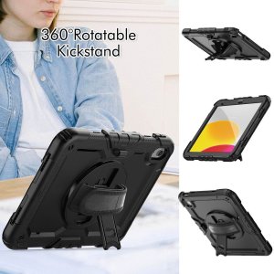 Etui na tablet SUPERO Etui pokrowiec na iPad 10.9'' 2022 z podstawką Solid360 - czarny Etui pokrowiec na iPad 10.9'' 2022 z podstawką Solid360 - czarny 8