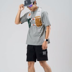 RockBros Szorty spodenki sportowe z paskiem rozmiar M - czarne Szorty spodenki sportowe z paskiem rozmiar M - czarne 7