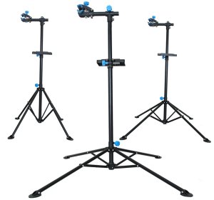 Wozinsky Stojak serwisowy podłogowy regulowany do rowerów 30 kg - czarny Stojak serwisowy podłogowy regulowany do rowerów 30 kg - czarny 2