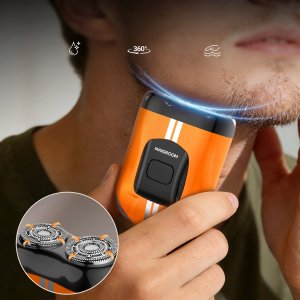 Golarka Xiaomi Golarka maszynka do golenia elektryczna 400mAh IPX7 - pomarańczowa Golarka maszynka do golenia elektryczna 400mAh IPX7 - pomarańczowa 5