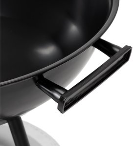 Springos Grill węglowy zamykany pokrywą okrągły ruszt 41 cm przenośny czarno-czerwony Uniwersalny 11