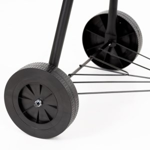 Springos Grill węglowy zamykany pokrywą okrągły ruszt 41 cm przenośny czarno-czerwony Uniwersalny 19