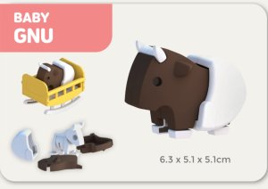 HalfToys Figurki magnetyczne 3D Half Toys - Rodzina safari Impala i Gnu 8