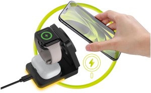 Ładowarka Mobile Origin 3in1 Foldable Charging Stand with light, PW28, black (MO-FCHS-PW28-BLK) 14
