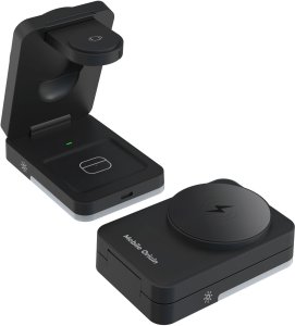Ładowarka Mobile Origin 3in1 Foldable Charging Stand with light, PW28, black (MO-FCHS-PW28-BLK) 7