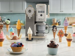 Maszynka do lodów Ninja CREAMi Scoop & Swirl Maszyna do Lodów 13 Funkcji Złota (NC701EUSTGD) 3