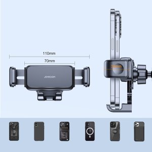 Joyroom Uchwyt samochodowy na telefon Joyroom JR-ZS283 do kratki nawiewu - czarny 2