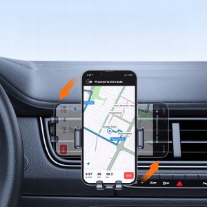Joyroom Uchwyt samochodowy na telefon Joyroom JR-ZS283 do kratki nawiewu - czarny 5