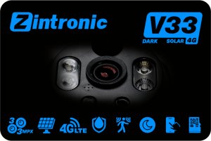 Kamera IP Zintronic Solarna IP zewnętrzna 6 MPx na kartę SIM GSM 4G AOV V33 Dark (IKP4GP330AOV1-B) 2