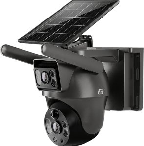 Kamera IP Zintronic Solarna IP zewnętrzna 6 MPx na kartę SIM GSM 4G AOV V33 Dark (IKP4GP330AOV1-B) 5