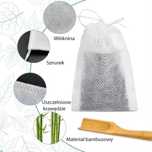De Gusto Torebki z włókniny do zaparzania herbaty i ziół 100 sztuk zaparzacz 3