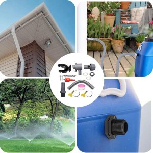 Garden King Zbieracz deszczówki na rynnę łapacz wody zestaw Maxi Drain 2